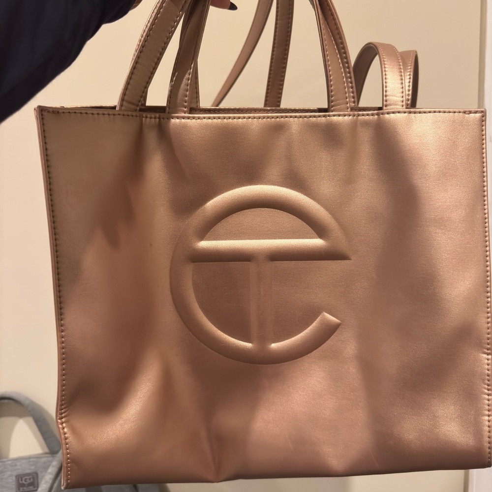 Telfar Women's Metallic Gold Tote